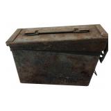 Vintage Military Metal Ammo Can