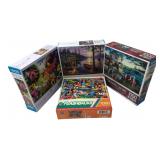 Lot of 4 Buffalo & MasterPieces 1000pc Puzzles