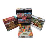 Mixed Lot of 4 Jigsaw Puzzles Buffalo Kodak