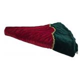 Red & Green Velvet Christmas Tree Skirt 60"