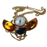 Brichot Swiss Ladybug Pendant Watch