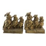 PM Craftsman Brass Graduate Owl Bookends