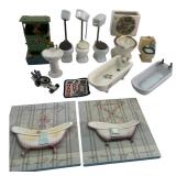 Novelty Miniature Bathroom Collectibles Lot