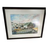 Ken Bristol Peggys Cove N.S. Watercolor Painting
