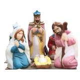 Attrib. Empire Blow Mold Nativity Set