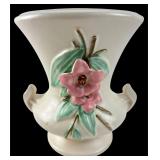 McCoy Blossom Time Ceramic Vase 7"H 5" Dia.