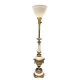 Stiffel Neoclassical Brass Lamp 40" H