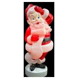 VTG Attrib. Empire Blow Mold Santa Light 43"H