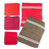 Set of 5 Handcrafted Washcloths & Towels