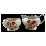 Lancaster Sandland Floral Creamer & Sugar Set