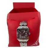 Swiss Legend Stainless Steel Square Dial Watch