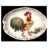 Lane & Co. 1959 Rooster Ceramic Platter 20.5x15"
