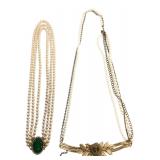 Vintage Faux Pearl & Floral Costume Necklaces