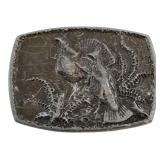 Cast Metal Wild Turkey Belt Buckle