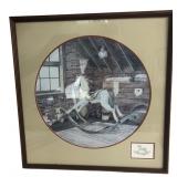 Nancy H. Strailey Rocking Horse Watercolor