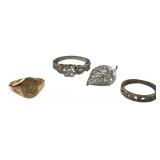Assorted Sterling & 12K GF Rings & Jewelry Lot