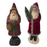 Pair of Belsnickel Style Santa Figures