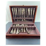 Wm. Rogers Silverplate Flatware Set in Chest