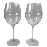 Pair of RCR Crystal Wine Glasses