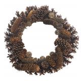 Rustic Natural Pinecone Decorative Wreath