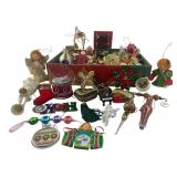 Mixed Lot Christmas Tree Ornaments & Holiday Decor