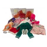 Assorted Vintage 10-15" Doll Clothes & Shoes Lot