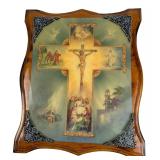 ACK N.Y. Framed Religious Crucifixion Print