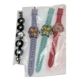 Lot of 4 Fashion Watches Hugo Vivani