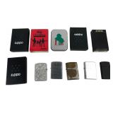 Zippo Lighter Lot Beatles Elvis Jack Daniels