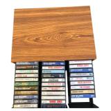 2 Cases Cassette Tapes & Storage Drawers