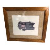 Richard Sloan Framed Duck Print 1981