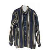 Eddie Bauer Mens Striped Corduroy Shirt Size L