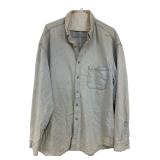 Guess Denim Button-Down Shirt Size L