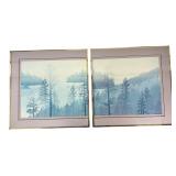 Virgil Thrasher Framed Forest Prints Pr. 28x28"