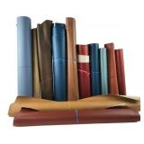 Assorted Faux Leather Vinyl Fabric Remnants