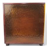 Wooden Tabletop Cabinet Amber Door 22x6x20"H