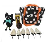 IKEA Ghost Tote & Assorted Halloween Decor