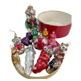 Collection of Blown Glass Holiday Ornaments