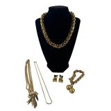 Napier & Monet Gold-Tone Jewelry Lot 15-16"