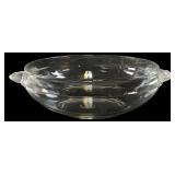 Mikasa Walther Crystal Bowl Frosted Handles 8"