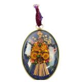 Cideart Oval Convex Glass Dried Floral Display