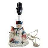 Snowman Family Holiday Accent Table Lamp