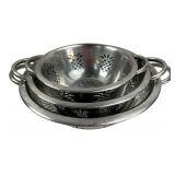 Set of 3 Stainless Steel Pineapple Colanders