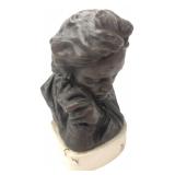 Beethoven Faux Bronze Bust Sculpture 7H