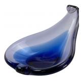 Sommerso Style Blue & Purple Art Glass Dish