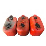OMC 6-Gallon Outboard Motor Gas Tanks Lot of 3