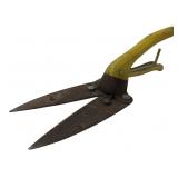 Yellow Painted Metal Garden Shears