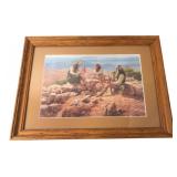 Attrib. Howard Terpning Framed Western Art Print