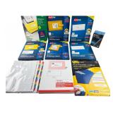 Assorted Avery & Staples Office Supplies & Pens