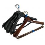 DKNY & Monogrammed Wood Suit Hangers